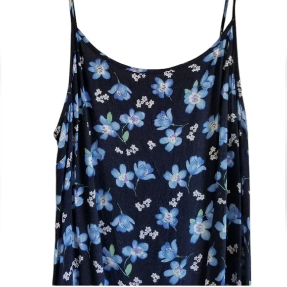 Vintage 90s Floral Maxi Dress large - Picture 4 of 5